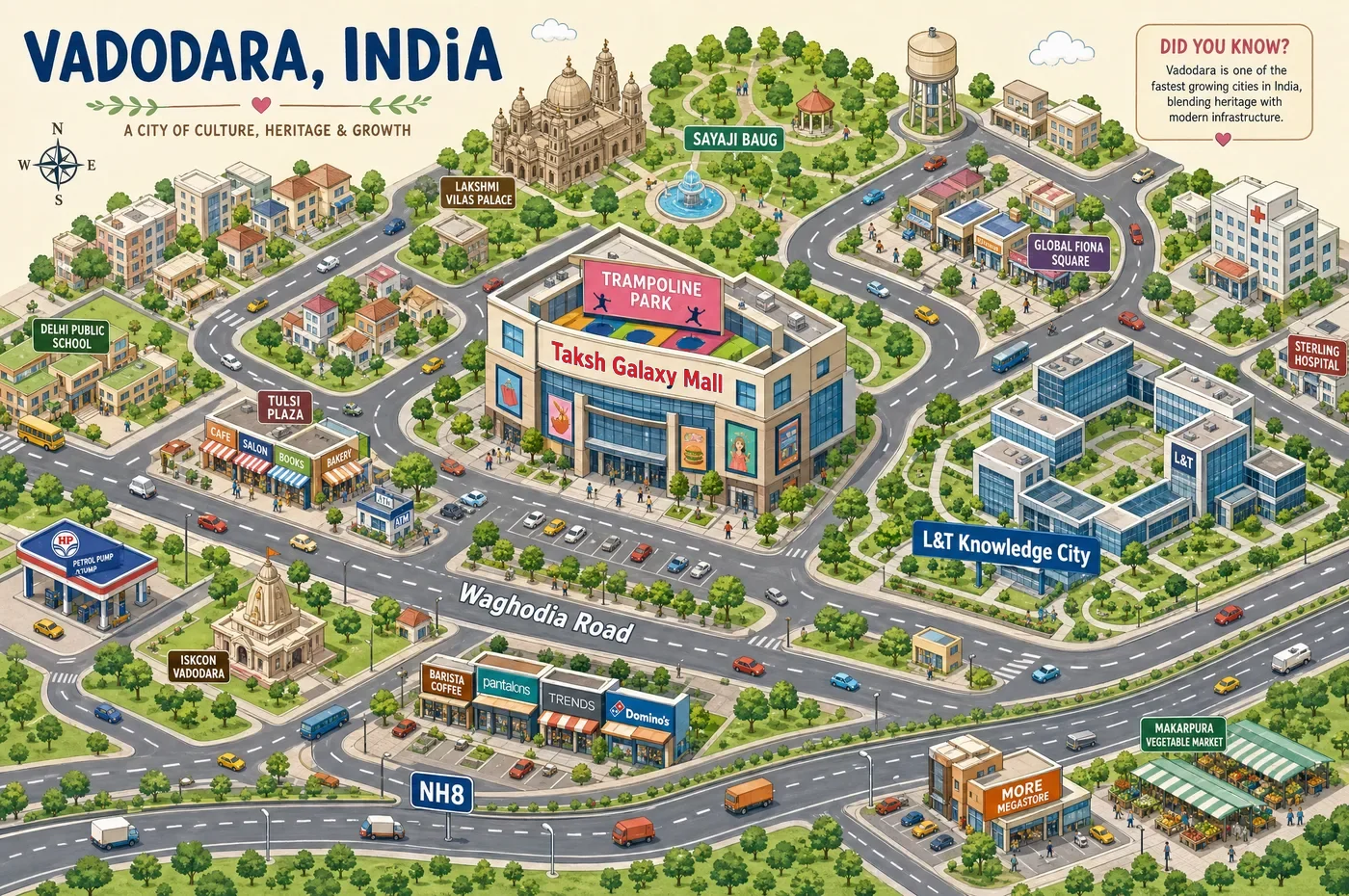 Map to BounceUp Vadodara